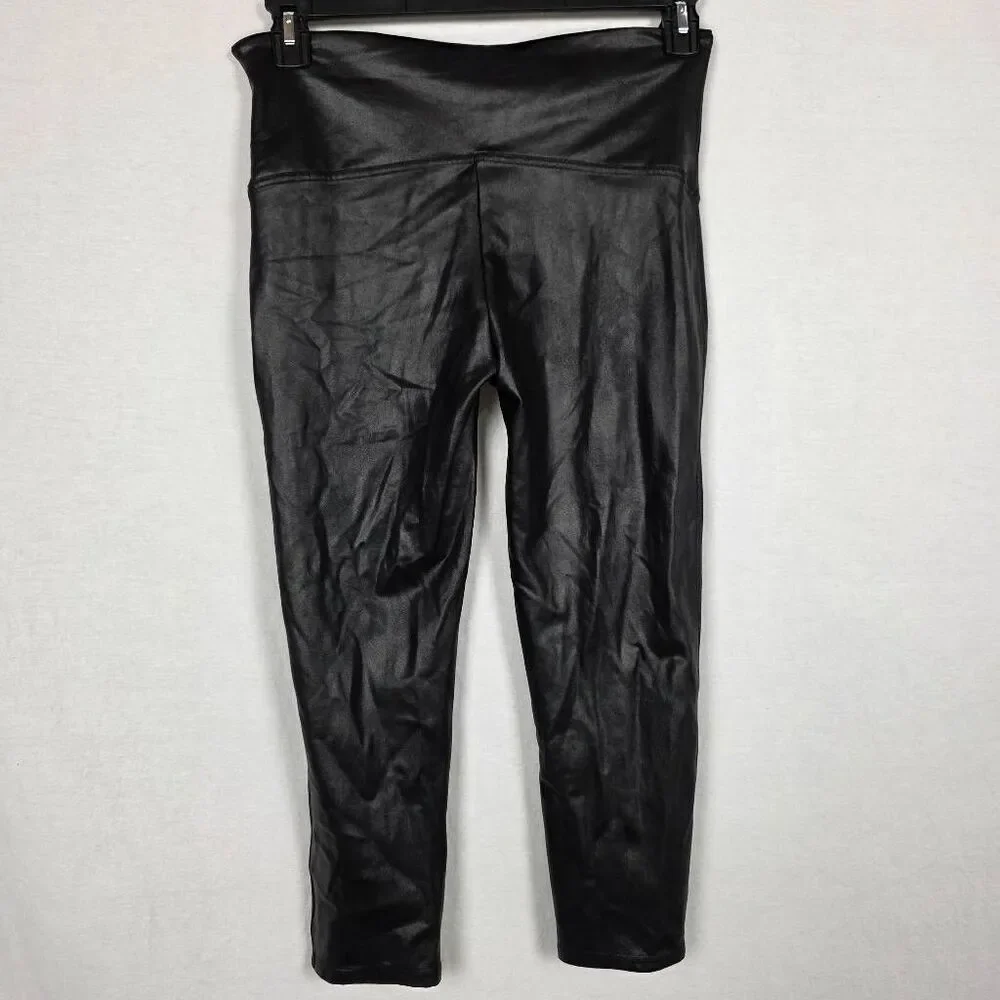 Spanx Faux Leather Leggings Black Women’s XL